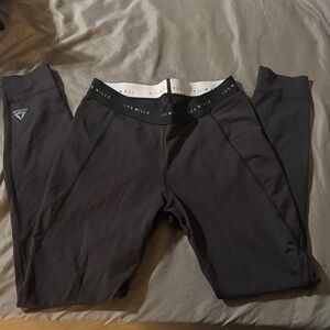Reebok Black Performance Leggings with Logo Waistband